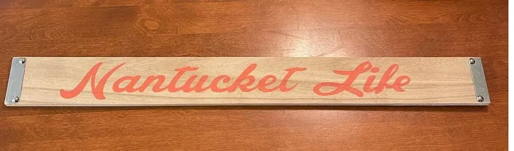 Nantucket Life Wooden Wall Plaque Hanging Beach Home Sign Decor